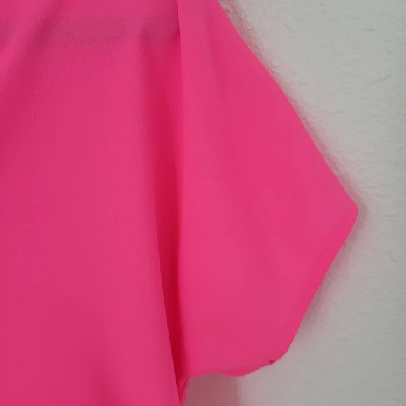NWT DKNY Hot Pink Top Sz Small - Picture 4 of 8